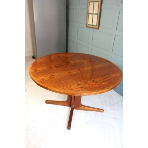 Midcentury Danish D Scan Teak Dining Table