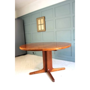 Midcentury Danish D Scan Teak Dining Table