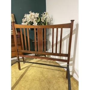 Edwardian Inlaid Bed Stead