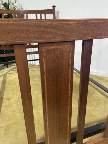 Edwardian Inlaid Bed Stead - Image 8