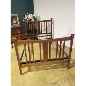 Edwardian Inlaid Bed Stead