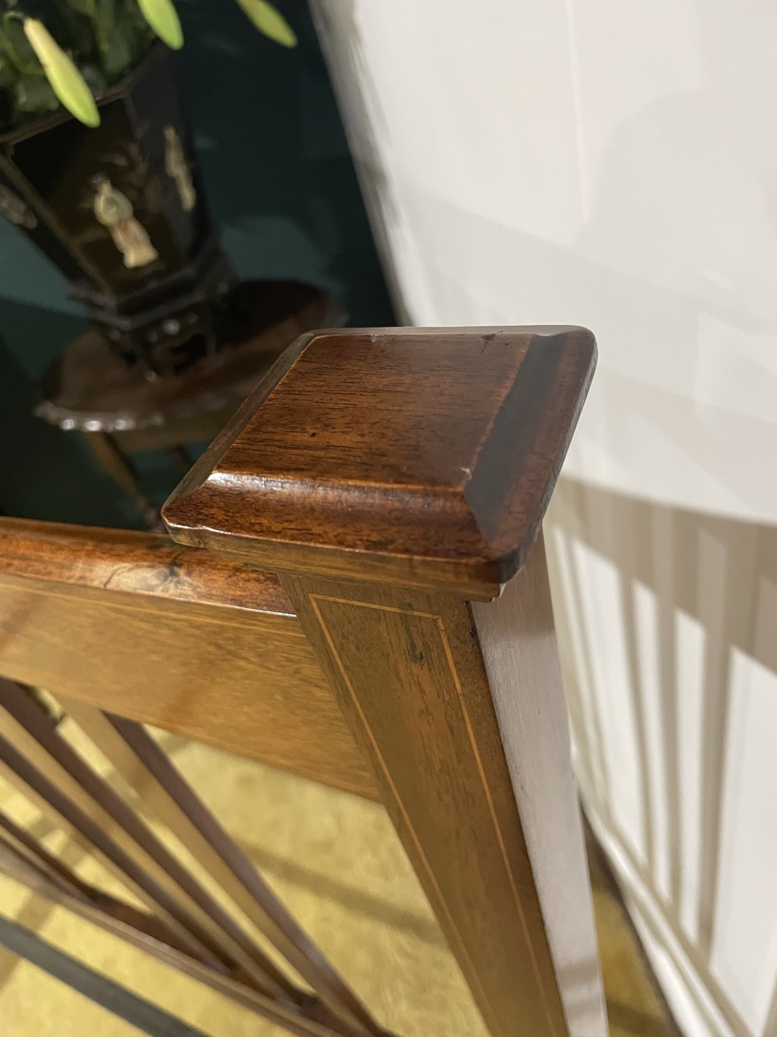 Edwardian Inlaid Bed Stead
