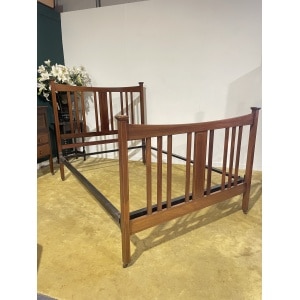Edwardian Inlaid Bed Stead