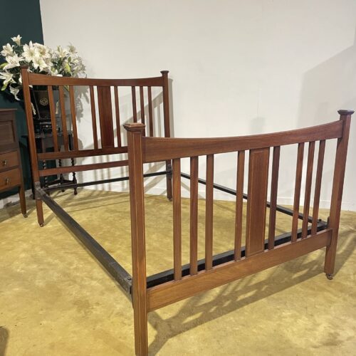 Edwardian Inlaid Bed Stead