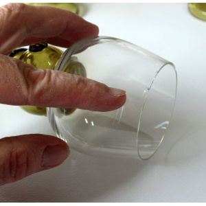 1950s - 5 large mouthblown Roemer wine glasses as a set - Vintage