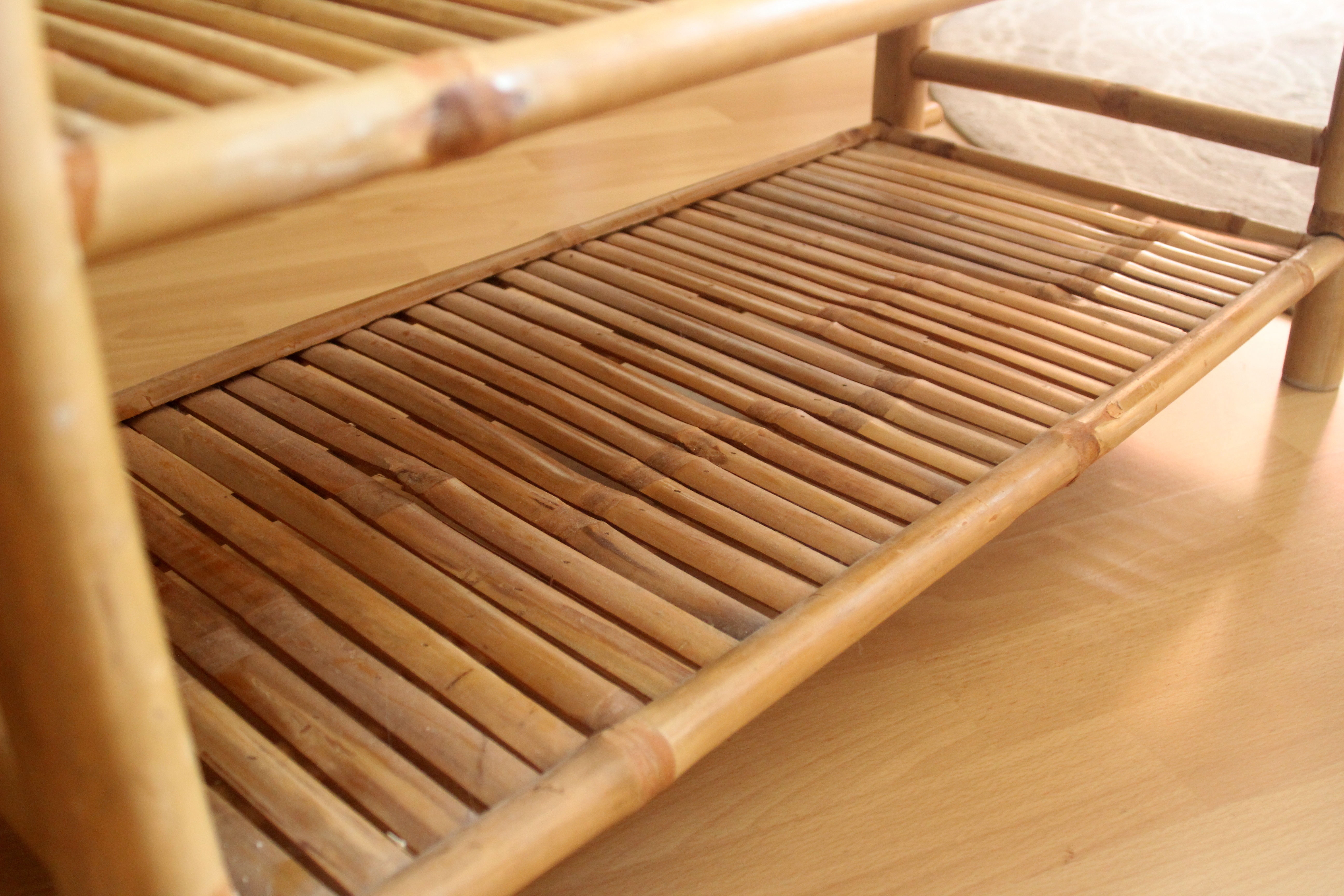 Plant stand made of bamboo, shoe shelf, Vintage