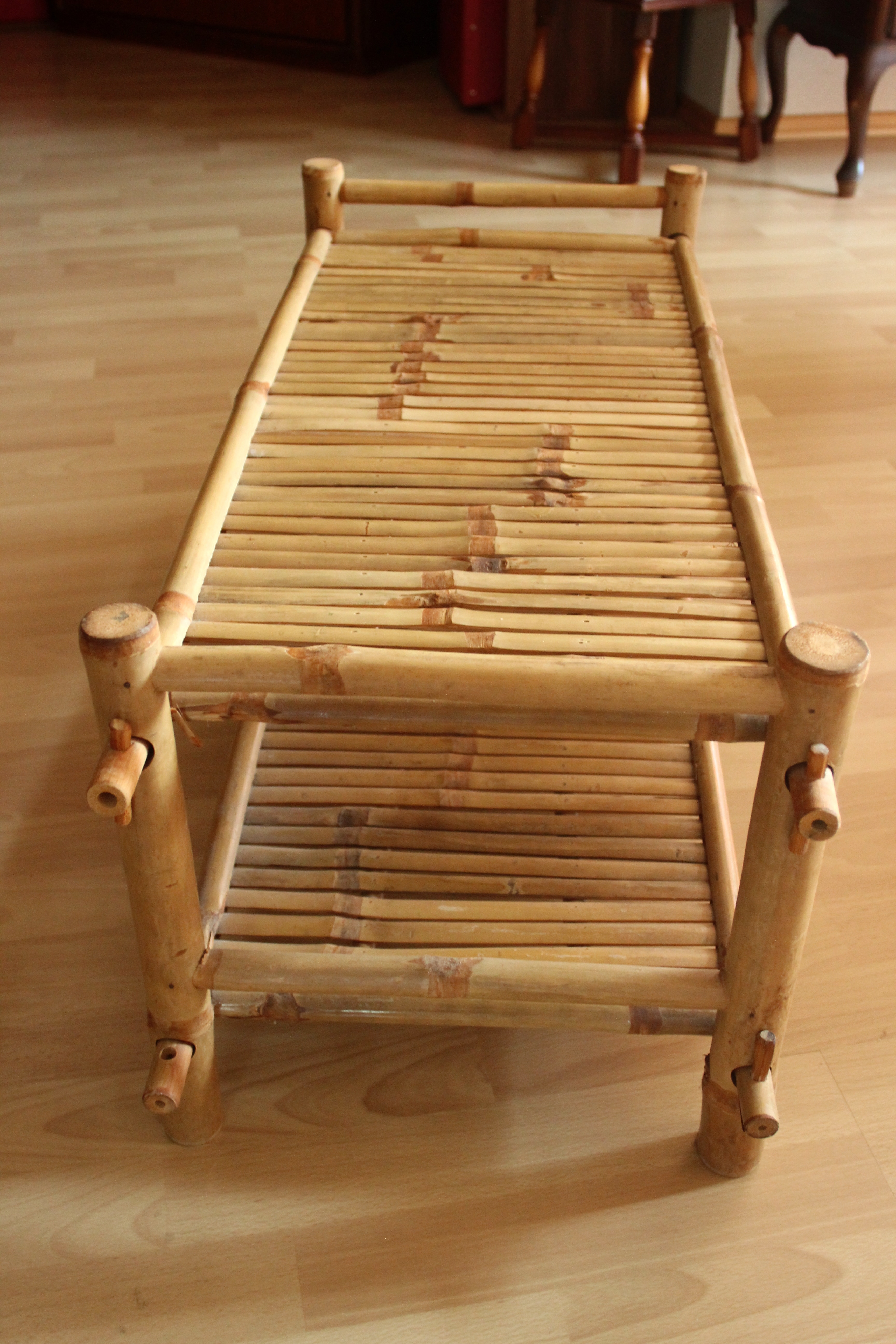 Plant stand made of bamboo, shoe shelf, Vintage