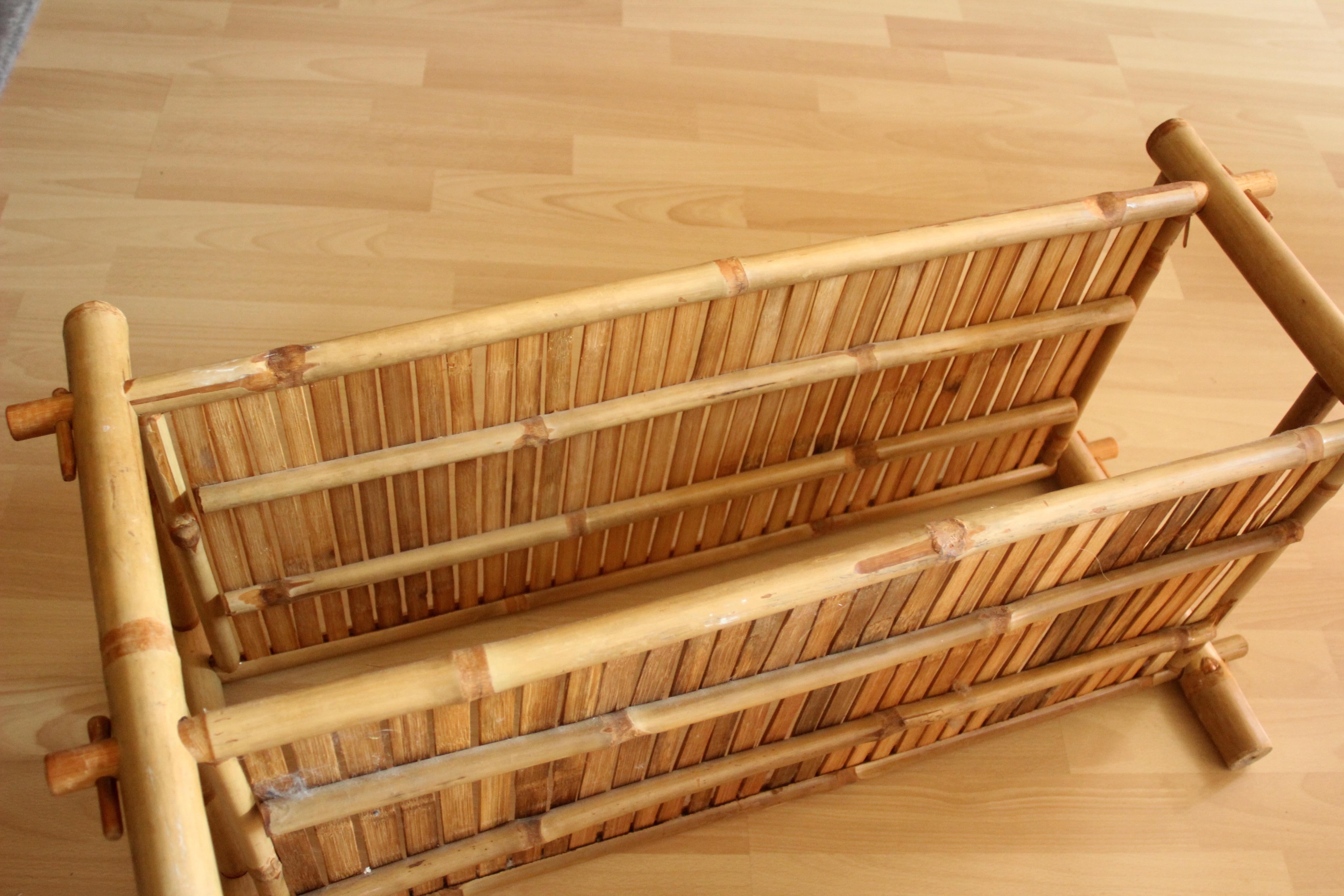 Plant stand made of bamboo, shoe shelf, Vintage
