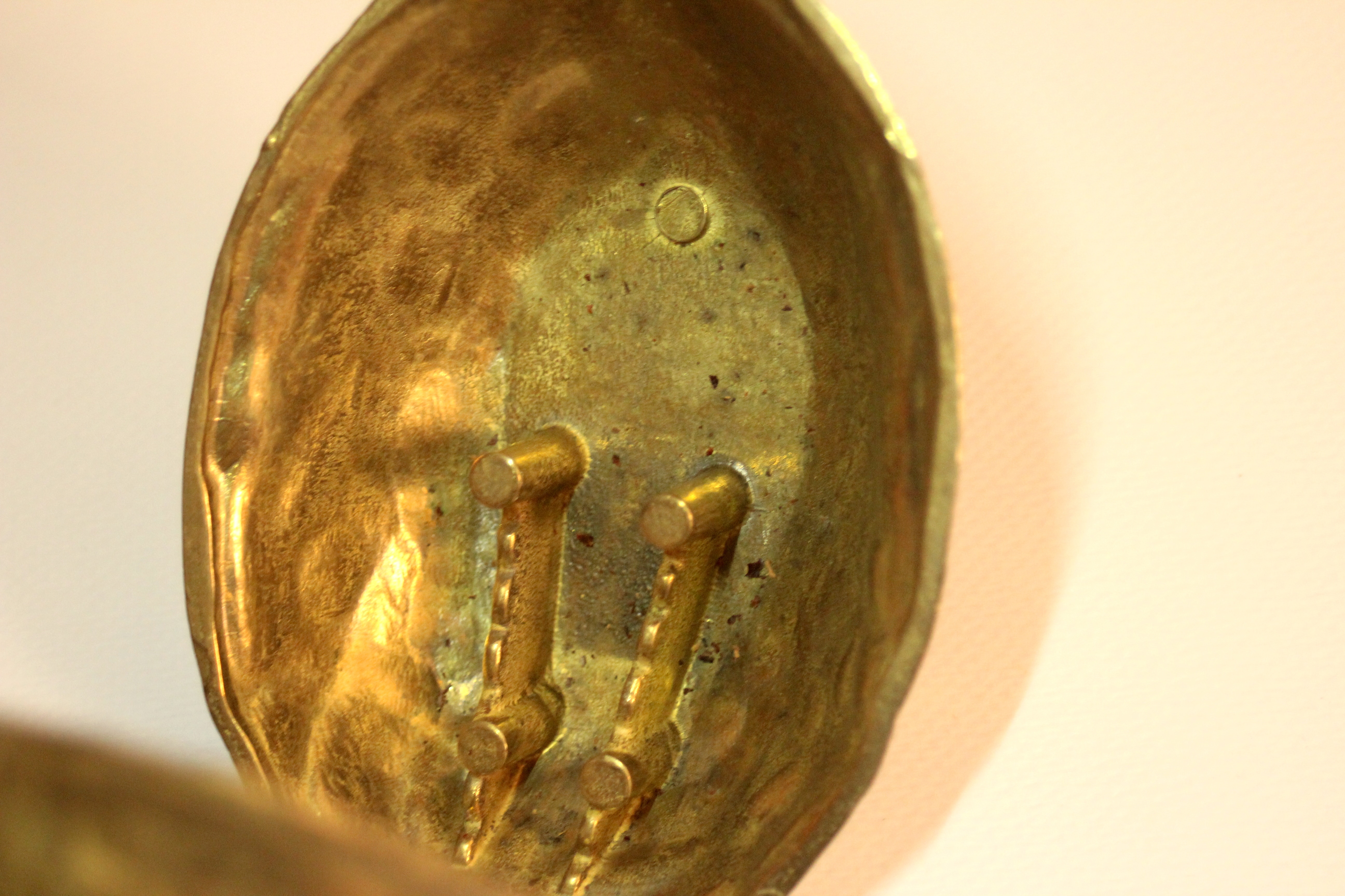 Solid brass walnut nutcracker, vintage from the 60s