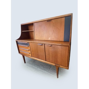 Mid Century Teak High Sideboard By John Herbert For A. Younger Ltd, 1960s, Sorage, Vintage Teak Kitchen/Dining Furniture