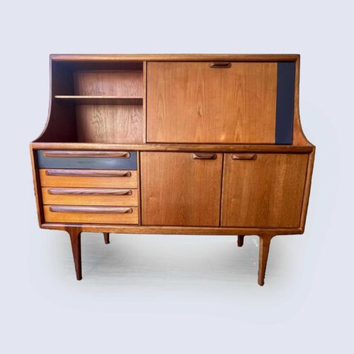 Mid Century Teak High Sideboard By John Herbert For A. Younger Ltd, 1960s, Sorage, Vintage Teak KitchenDining Furniture