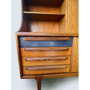 Mid Century Teak High Sideboard By John Herbert For A. Younger Ltd, 1960s, Sorage, Vintage Teak Kitchen/Dining Furniture