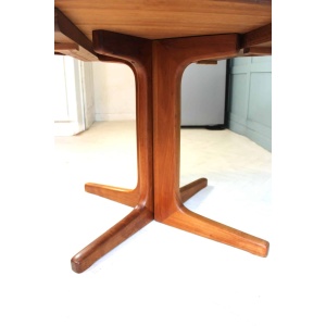Midcentury Danish D Scan Teak Dining Table