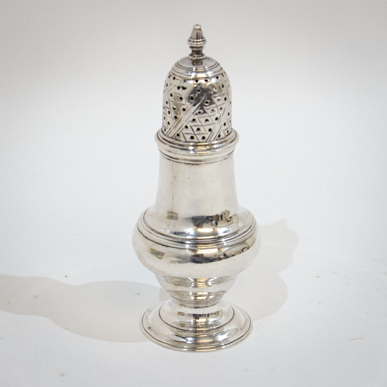 George III Silver Pepper Caster - Image 2