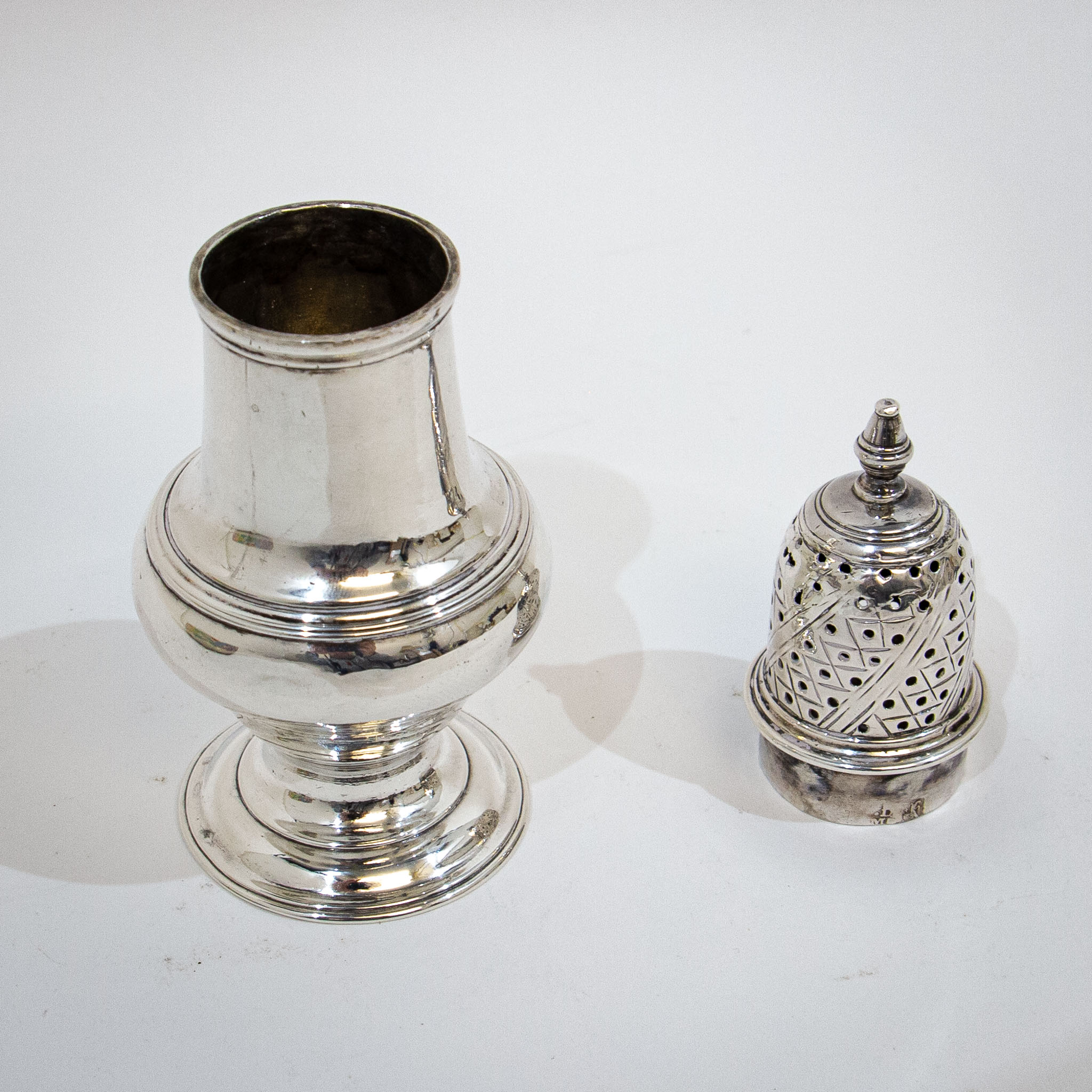 George III Silver Pepper Caster