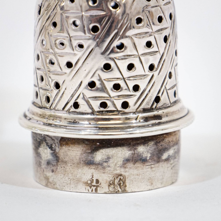 George III Silver Pepper Caster - Image 4