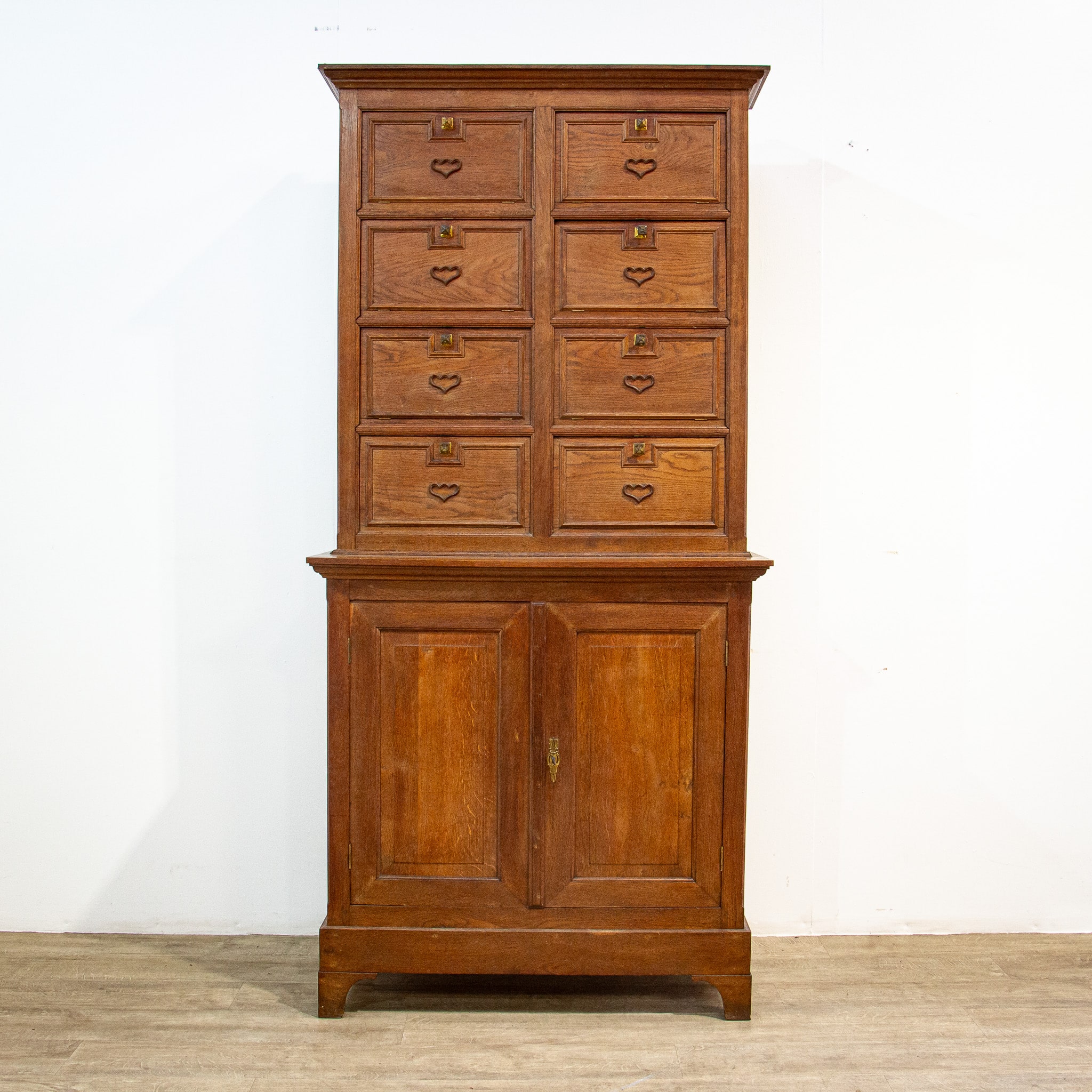 French Early 20th Century Ash Rent Cupboard