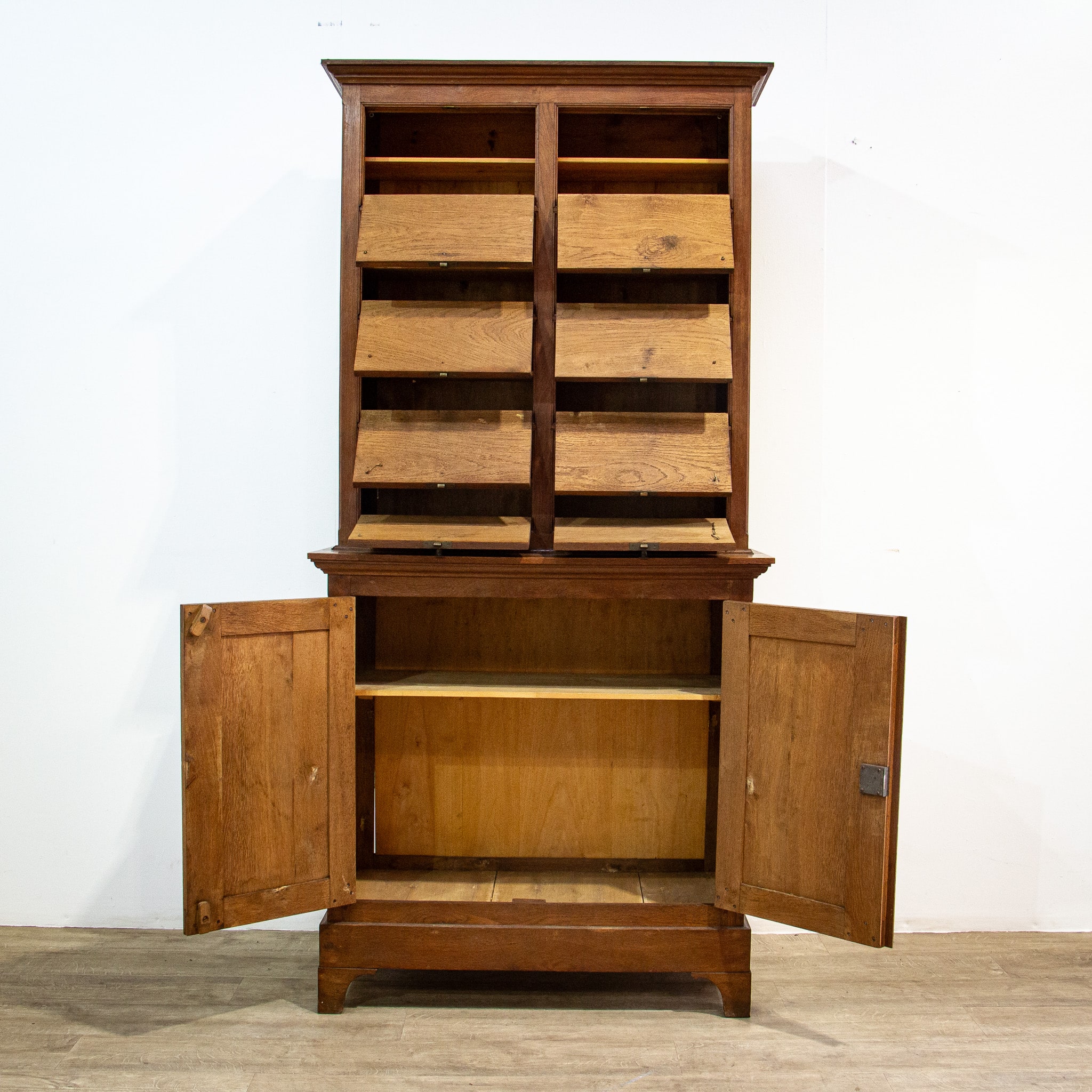 French Early 20th Century Ash Rent Cupboard