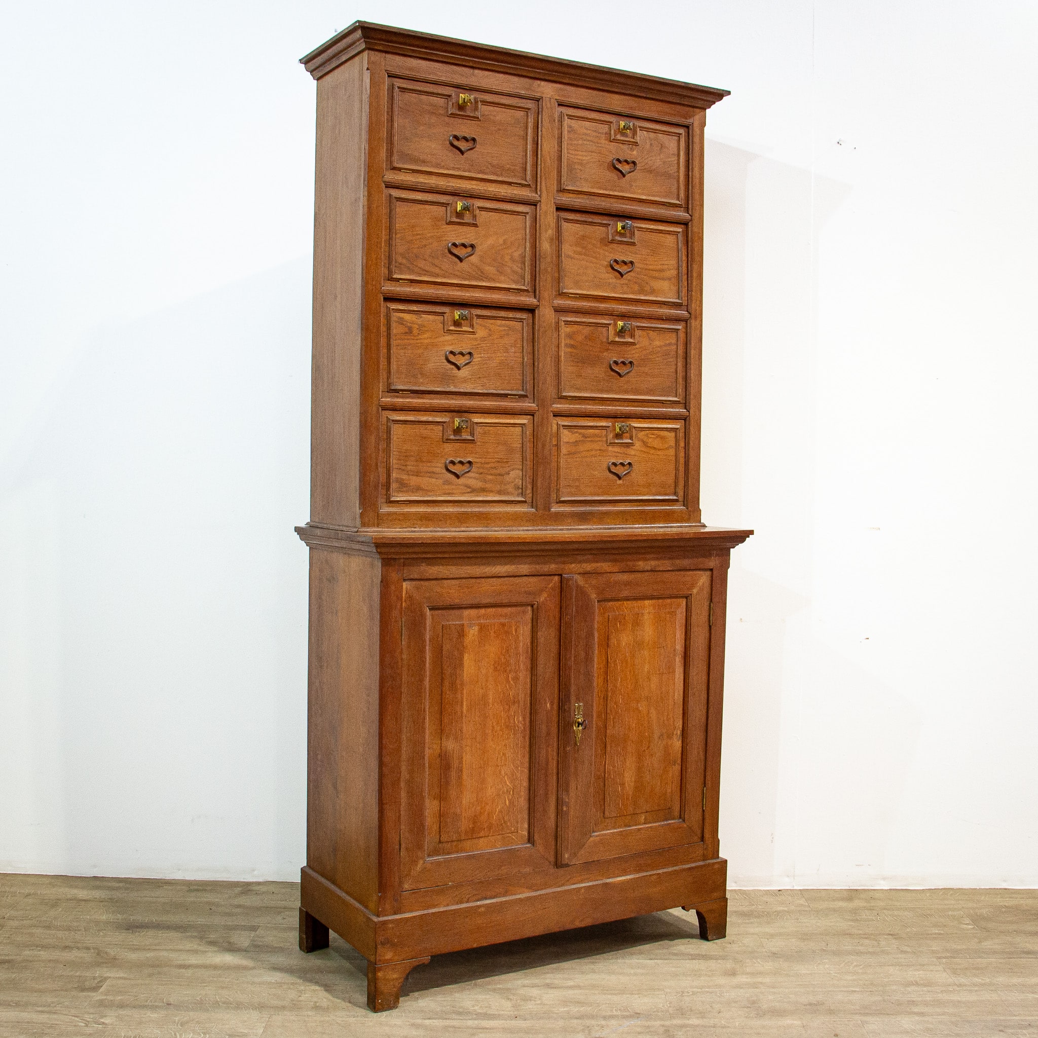 French Early 20th Century Ash Rent Cupboard