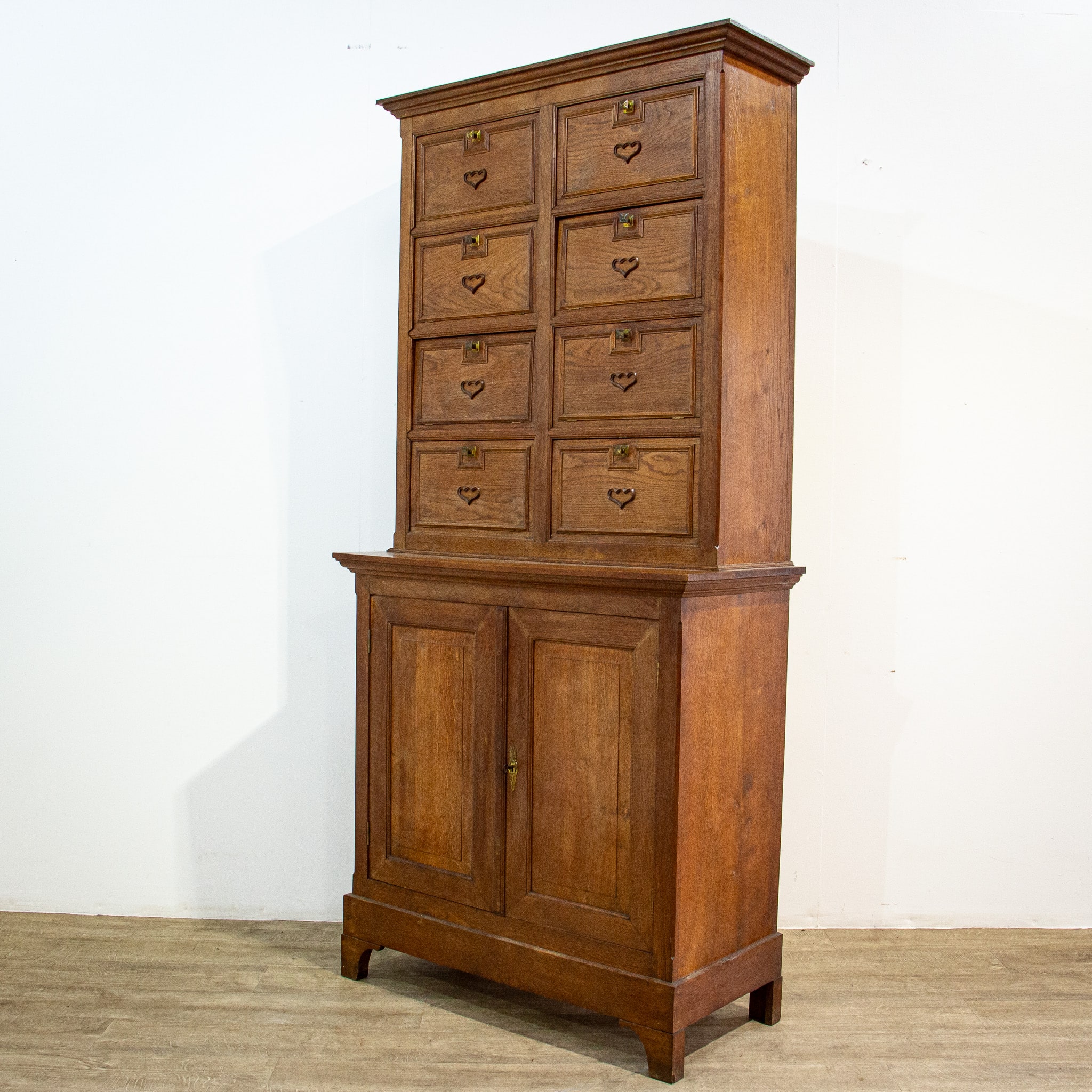French Early 20th Century Ash Rent Cupboard