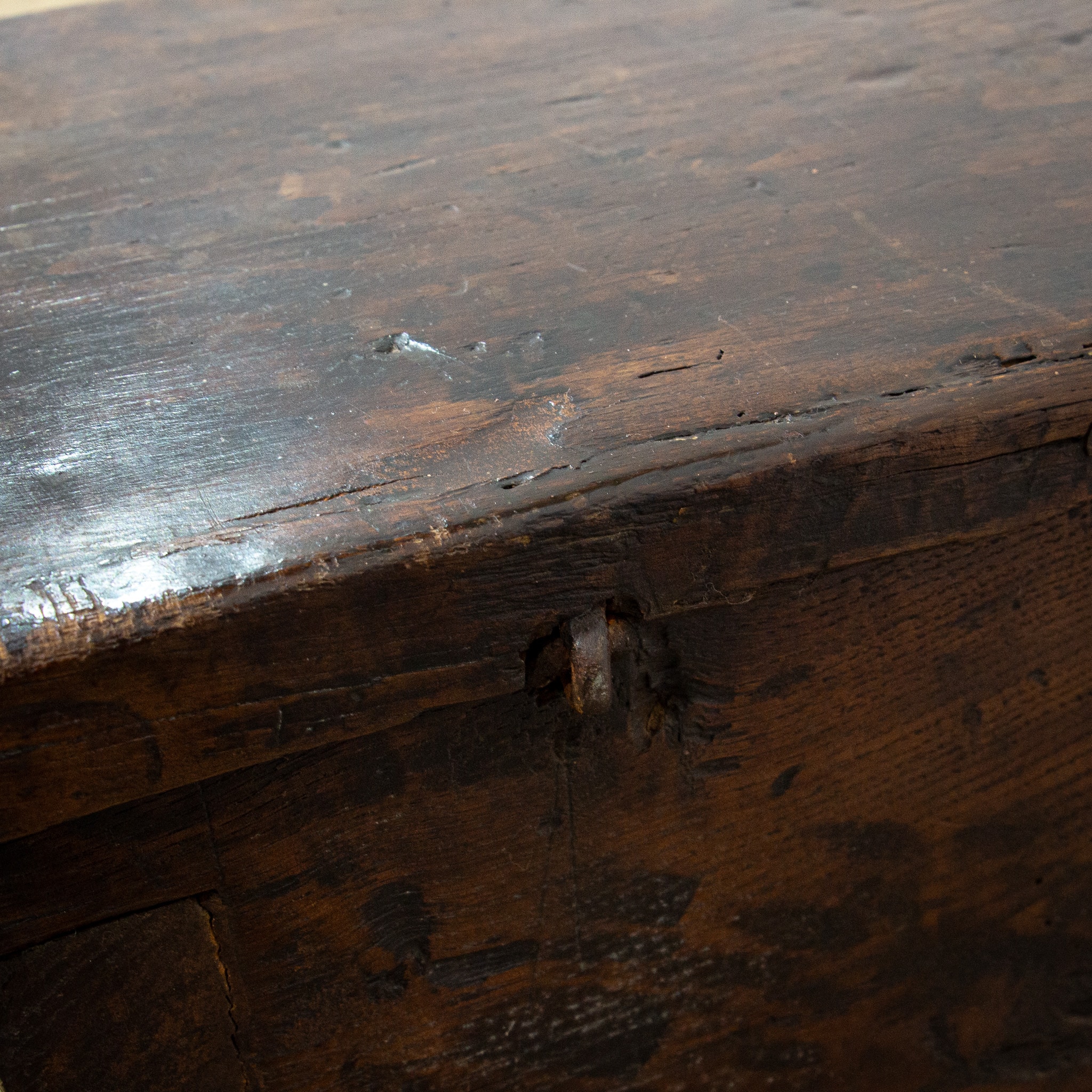 Small 18th Century Coffer in Excellent Original Condition