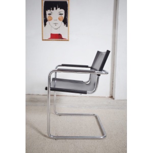 5 x Matteo Grassi cantilever chairs MG5 leather