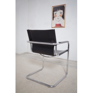5 x Matteo Grassi cantilever chairs MG5 leather
