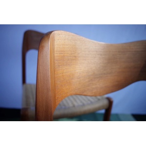 4 x Danish teak chairs Niels O.Møller model 71