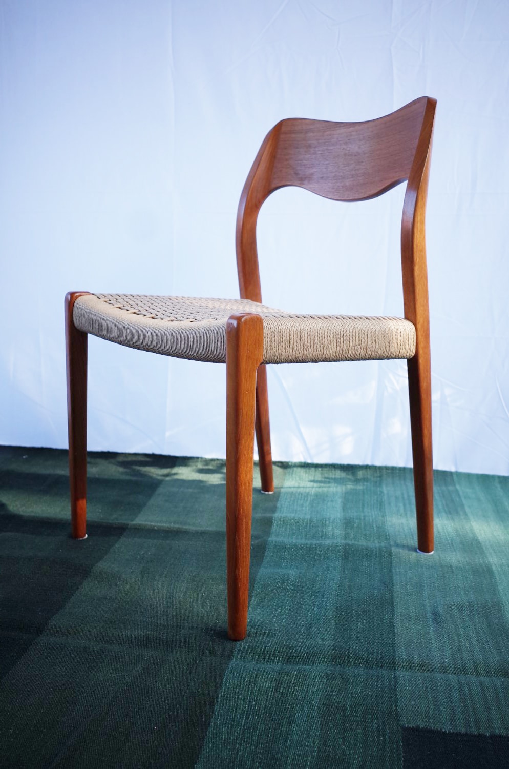 4 x Danish teak chairs Niels O.Møller model 71