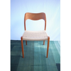 4 x Danish teak chairs Niels O.Møller model 71