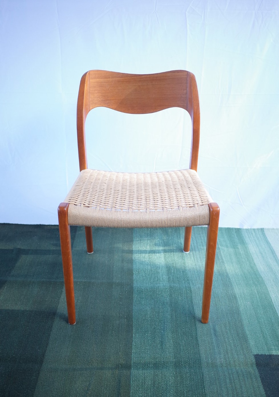 4 x Danish teak chairs Niels O.Møller model 71