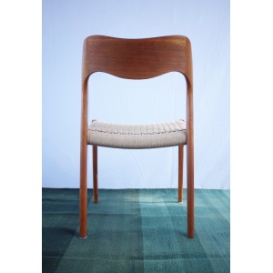 4 x Danish teak chairs Niels O.Møller model 71