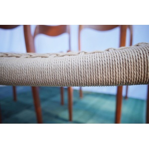 4 x Danish teak chairs Niels O.Møller model 71