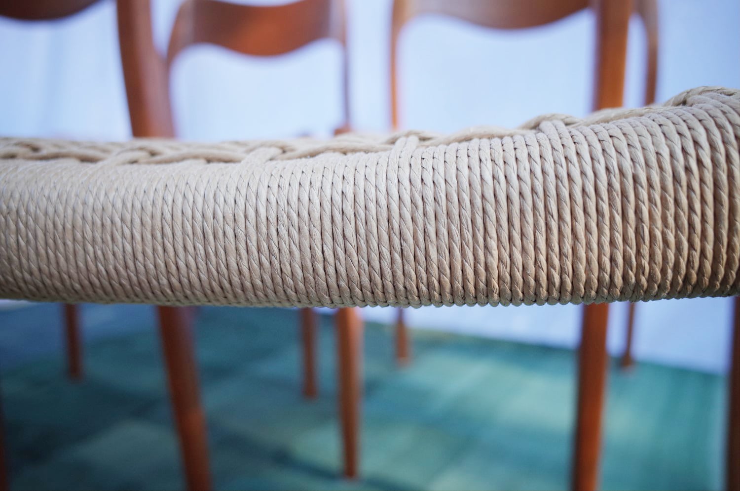 4 x Danish teak chairs Niels O.Møller model 71