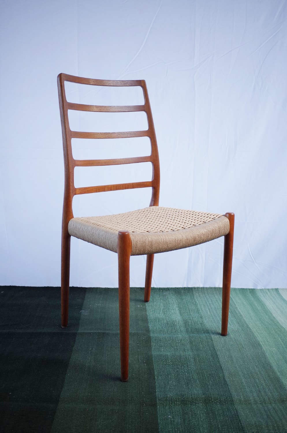 4 x Danish Niels Otto Møller chairs teak model 82