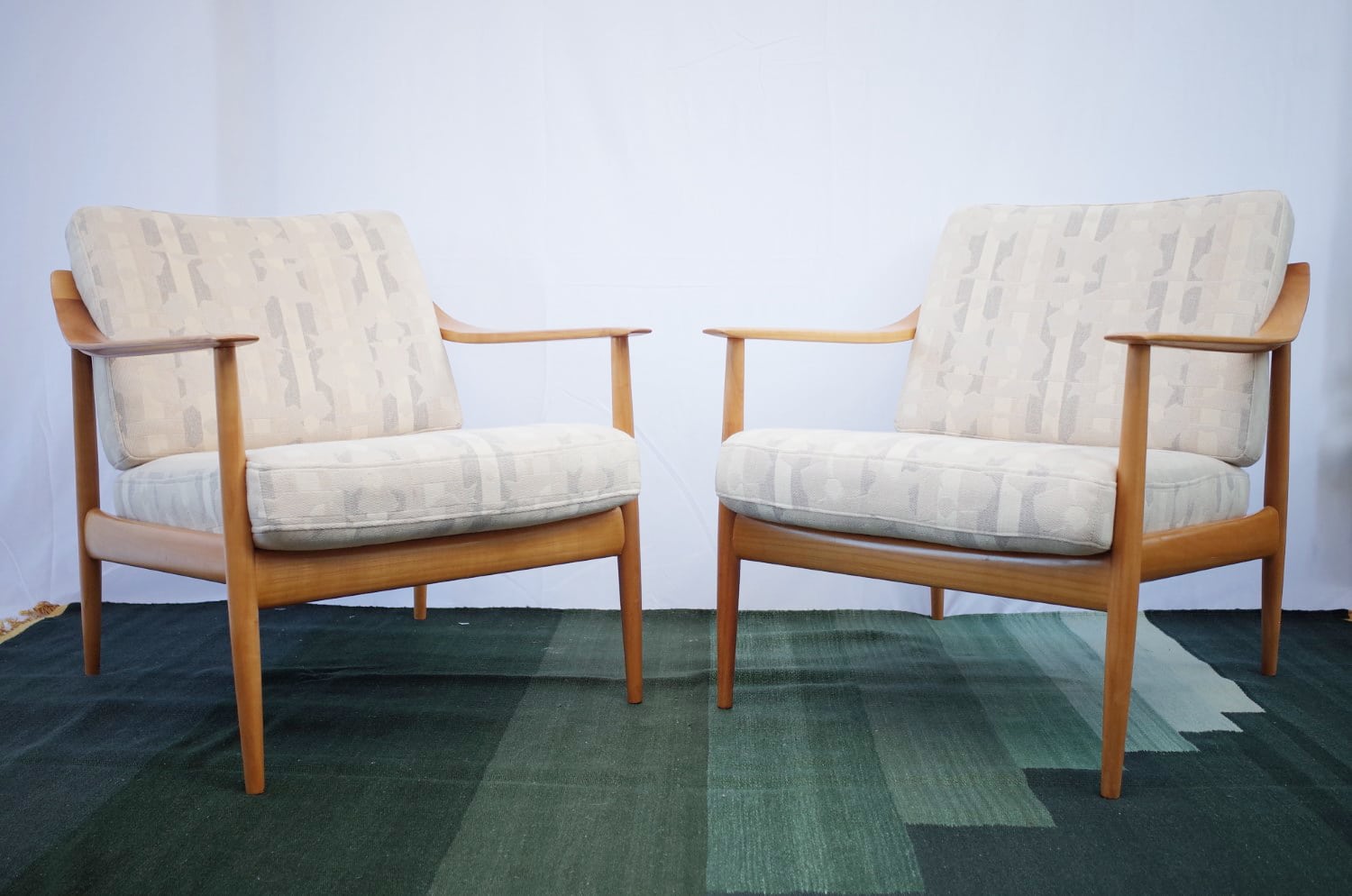 2 x Walter Knoll Antimott armchair vintage