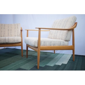 2 x Walter Knoll Antimott armchair vintage