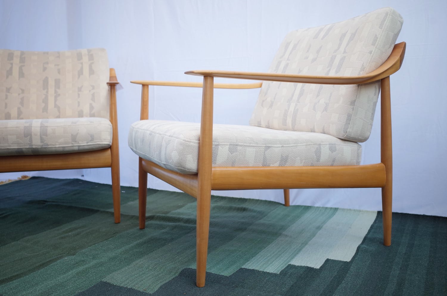 2 x Walter Knoll Antimott armchair vintage