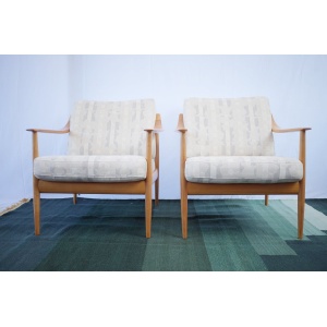 2 x Walter Knoll Antimott armchair vintage