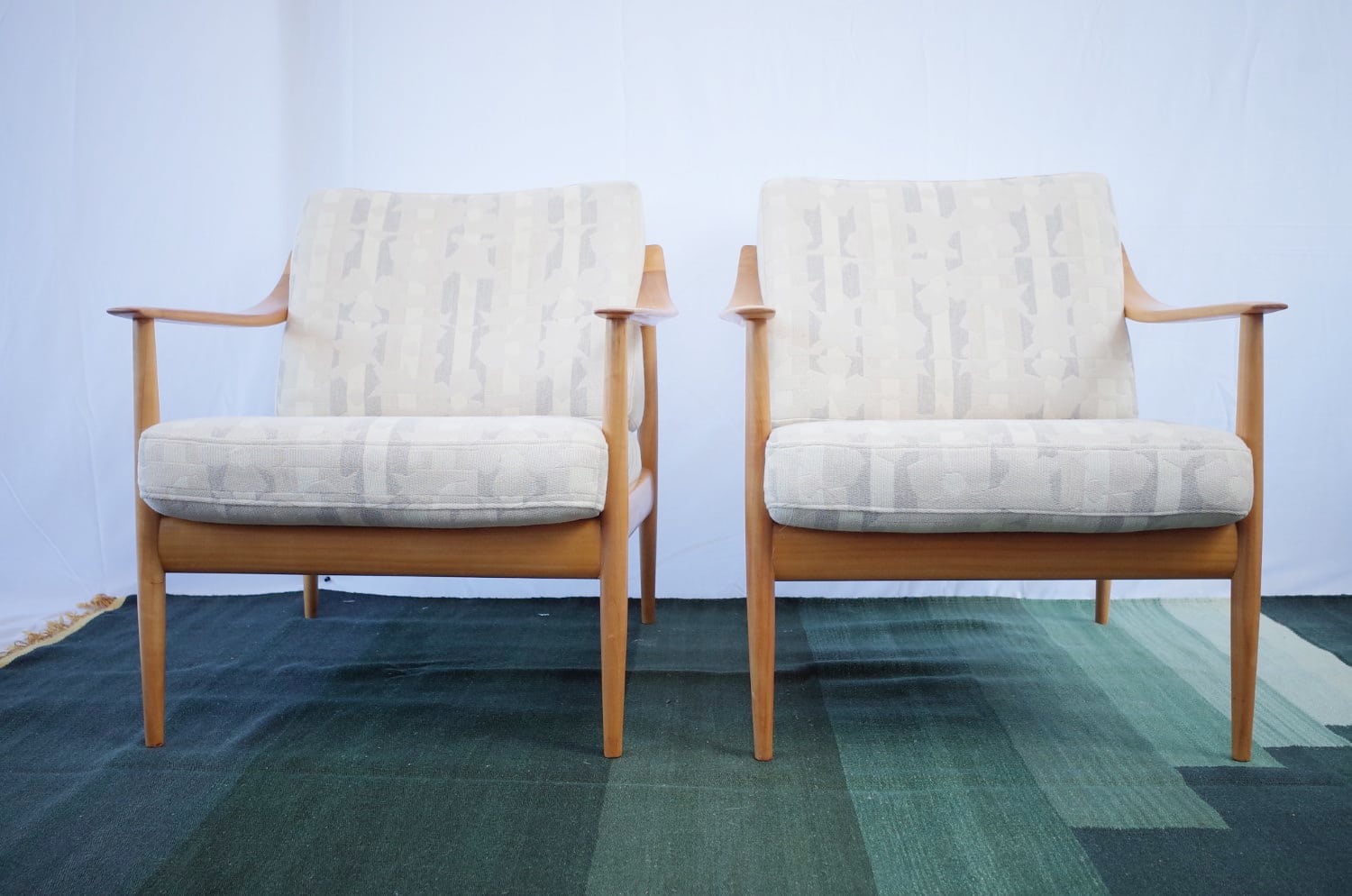 2 x Walter Knoll Antimott armchair vintage