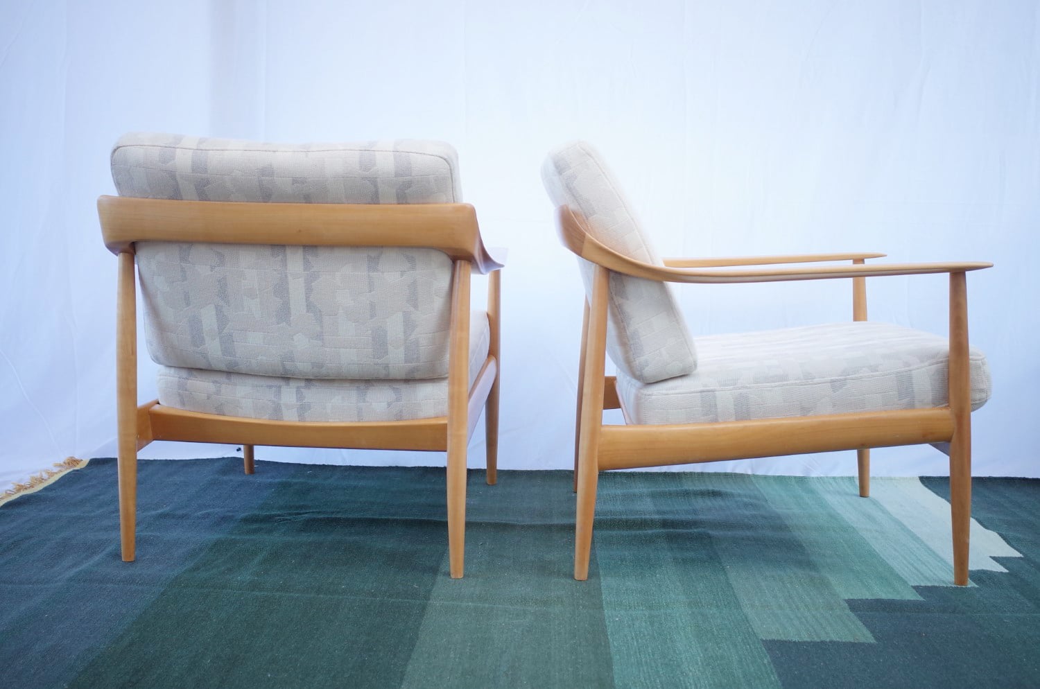 2 x Walter Knoll Antimott armchair vintage