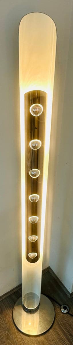 Unique Italian 7 Light Large Tronconi Totem Floor Lamp