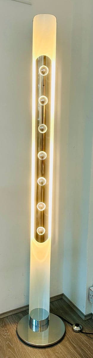 Unique Italian 7 Light Large Tronconi Totem Floor Lamp