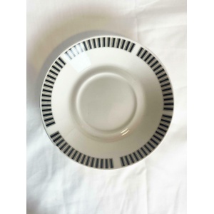 Royal Osbourne Fine Bone China 'Caprice' 1960. Mid Century Bone China, Modernist, Visually Striking, Retro 1960's Stripe Patterned