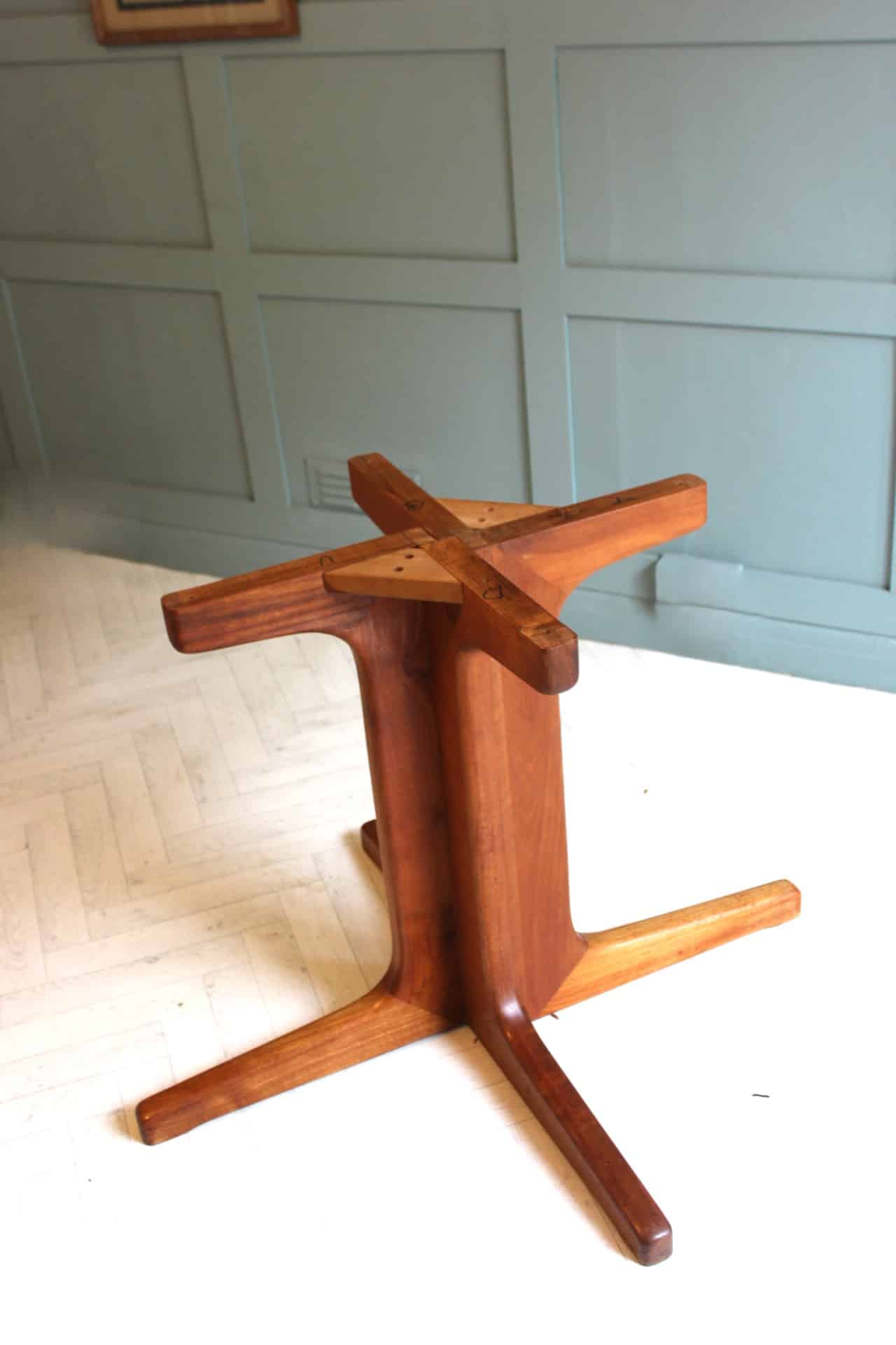 Midcentury Danish D Scan Teak Dining Table