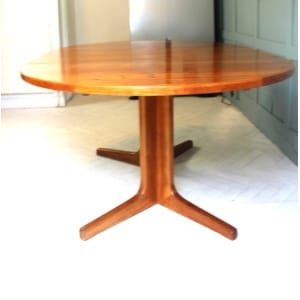 Midcentury Danish D Scan Teak Dining Table