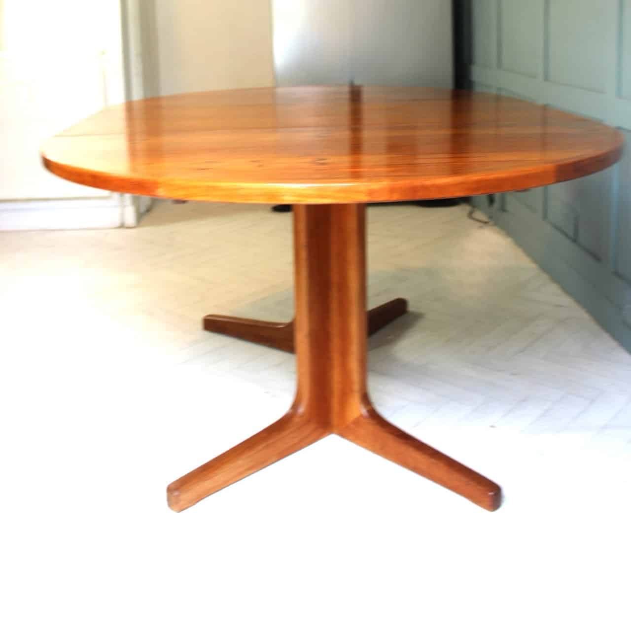 Midcentury Danish D Scan Teak Dining Table