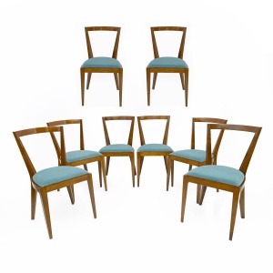 Eight Dining Chairs PONTI 940 by Gio Ponti for BBB Italia