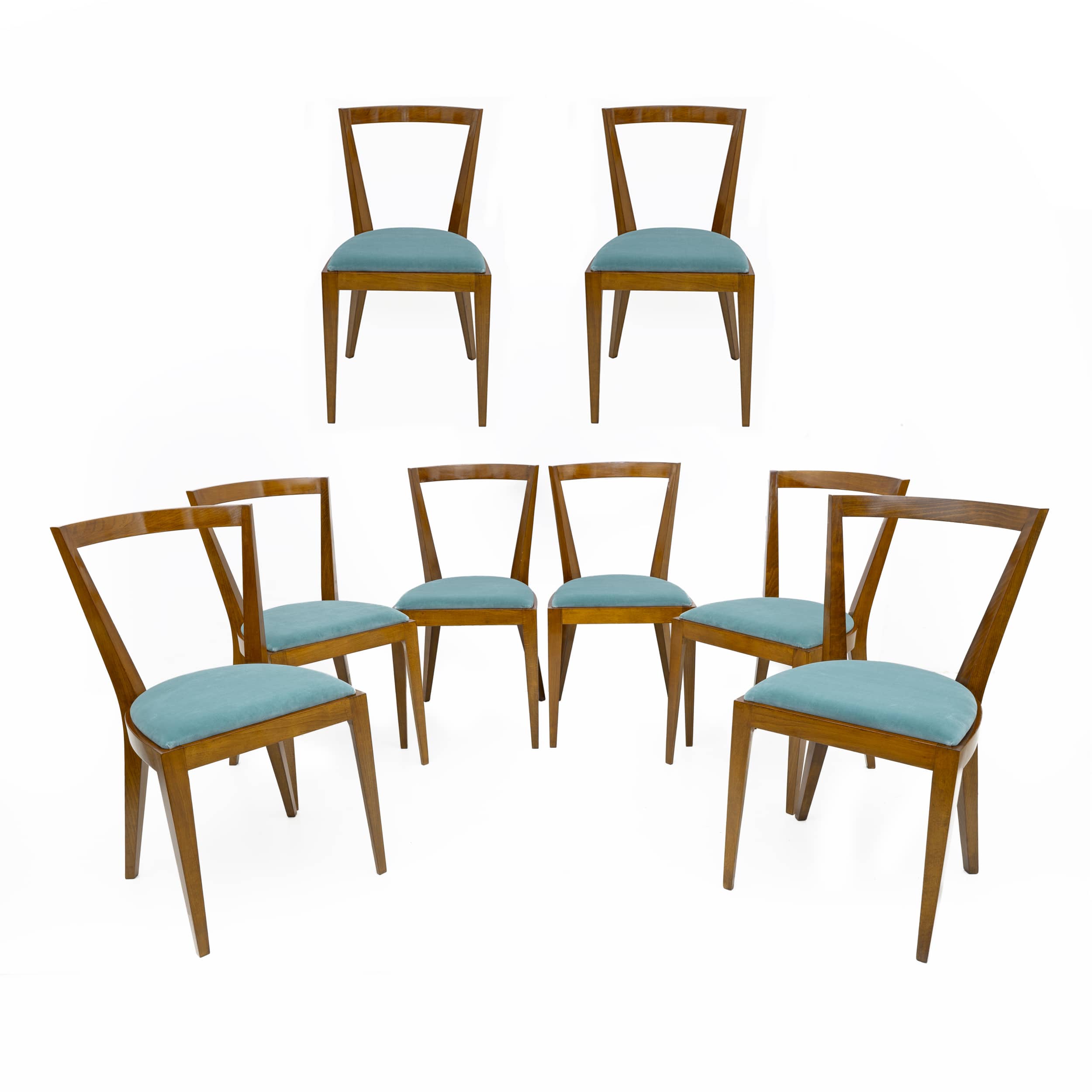Eight Dining Chairs PONTI 940 by Gio Ponti for BBB Italia
