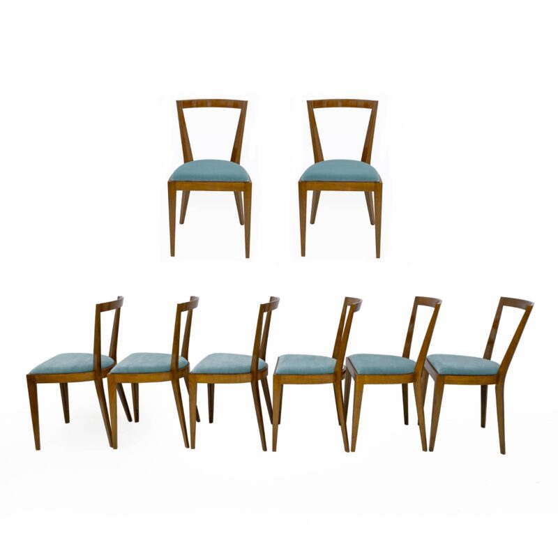 Eight Dining Chairs PONTI 940 by Gio Ponti for BBB Italia